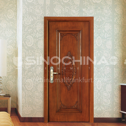 WPC wood-plastic door carved lacquerware noble luxury bedroom door
